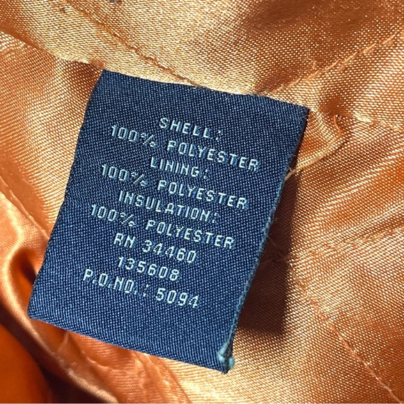 Women's London Fog Suede Jacket- Orange Quilted Lining. Size Medium - Picture 12 of 15